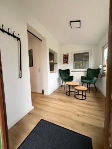 Posezení v ubytování Ferienhaus unterm Kohnstein