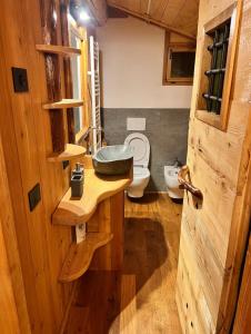 Koupelna v ubytování CHALET AVERT spiazzi di gromo