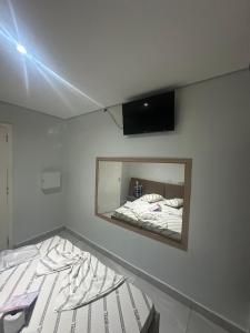 Postel nebo postele na pokoji v ubytování Hotel Maraja 9 de julho
