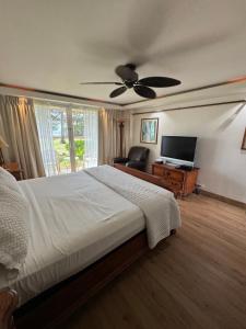 TV a/nebo společenská místnost v ubytování Hotel Coral Reef