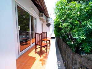 Balkón nebo terasa v ubytování Vientiane Ruby Villa Hotel