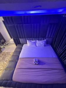 Letto o letti in una camera di Cozy Pent House with Balcony for R&R