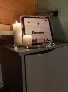 Kitchen o kitchenette sa Une Pause Douceur - Suite All in Wood