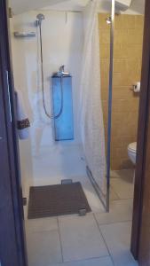 ラ・カレッタにあるSmeralda Guest Houseのバスルーム(シャワー、ラグ、トイレ付)
