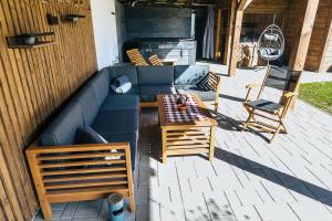 Predel za sedenje v nastanitvi Apartmány pri Jaskyni - Bystrá