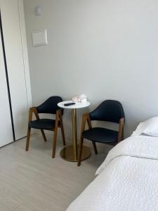 Postel nebo postele na pokoji v ubytování The Time hotel Incheon Airport