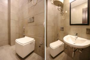 Koupelna v ubytování FabHotel Moro Paschim Vihar
