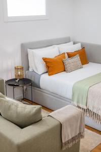 Postel nebo postele na pokoji v ubytování Matosinhos Seaside Prime Studio