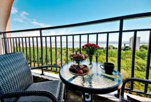 Balkón nebo terasa v ubytování Burgas Residence 607