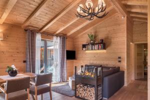 Μια τηλεόραση ή/και κέντρο ψυχαγωγίας στο La Plates Chalet