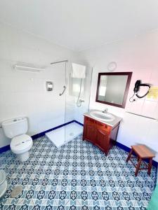 Koupelna v ubytování Hostal El Faro