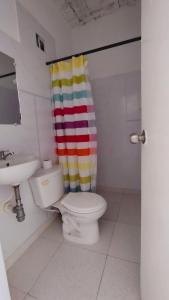 Koupelna v ubytování casa Marez