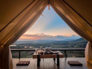 Nespecifikovaný výhled na hory nebo výhled na hory při pohledu z bed and breakfast