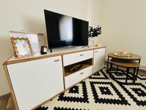 TV a/nebo společenská místnost v ubytování Brno Central Apartment