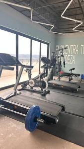 Fitness centrum a/nebo fitness zařízení v ubytování Distrito Artemisa Loft Apartments