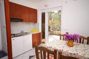 Kuchyň nebo kuchyňský kout v ubytování Apartment Jagoda