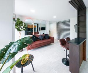 Piso en el Quindío, apartamento de lujo的休息区