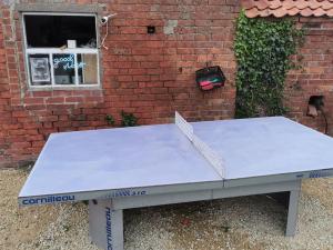 Stolní tenis v ubytování Lincoln Star Dome, Hot tub, BBQ nebo okolí