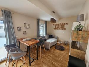 Posezení v ubytování Apartment Leibnitz im Zentrum nahe am Bahnhof und der Südsteirischen Weinstrasse
