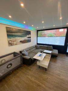 Χώρος καθιστικού στο Moderne 2-Zimmer-Wohnung mit Garten