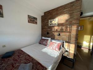 Postel nebo postele na pokoji v ubytování Studio Gudauri Penta 405
