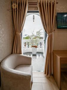 Posezení v ubytování Nét Việt Hotel Vincom Sóc Trăng