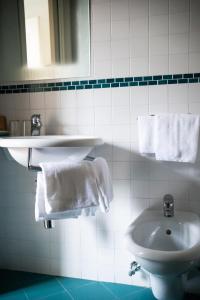 Koupelna v ubytování Gorizia Inn