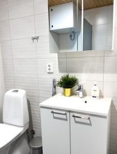 Ένα μπάνιο στο Aseman Portti - Stunning 1BR Apartment 10th Floor +25 φωτογραφίες