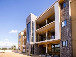 an exterior view of a building at SMK Apartment in Ho