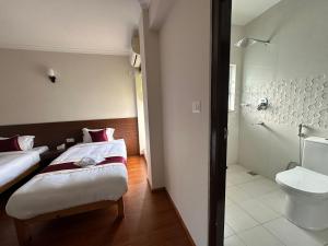 Koupelna v ubytování Hotel Sohum
