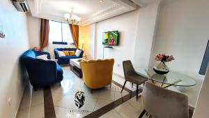 Posezení v ubytování Residence Le Carat