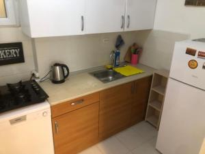 Kuchyň nebo kuchyňský kout v ubytování Levanten Hostel