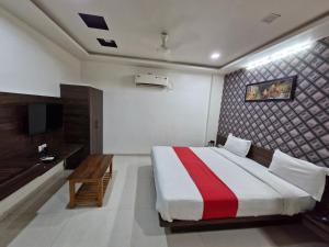 TV a/nebo společenská místnost v ubytování Hotel Nayan palace