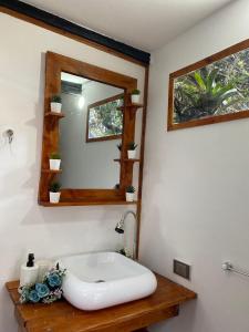 Koupelna v ubytování Laguna Glamping + 37 fotografií