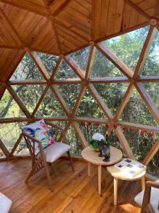 Zahrada ubytování Laguna Glamping