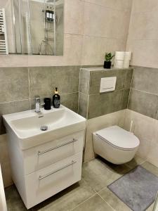 Kúpeľňa v ubytovaní Apartment NAVI- Modern studio in Krkonoše foothills