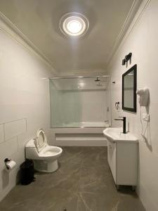 Koupelna v ubytování Hotel Rumi