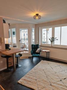 Χώρος καθιστικού στο Sunnybelle Appartements Freital I