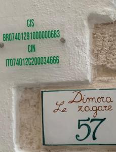 Dimora Le Zagare tanúsítványa, márkajelzése vagy díja
