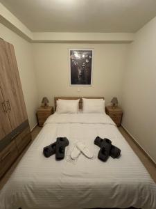 Ένα ή περισσότερα κρεβάτια σε δωμάτιο στο Ζέφη