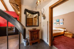 Postel nebo postele na pokoji v ubytování Duplex de charme à Zermatt