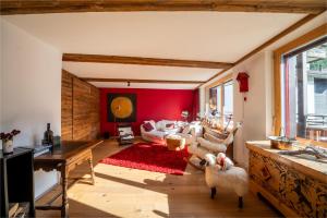 Posezení v ubytování Duplex de charme à Zermatt