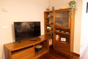 Telewizja i/lub zestaw kina domowego w obiekcie Apartamento completo, amplio, muy iluminado y con plaza de garaje incluida.