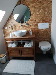 Koupelna v ubytování Maison en campagne