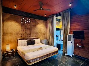 Katil atau katil-katil dalam bilik di Sunyata eco hotel