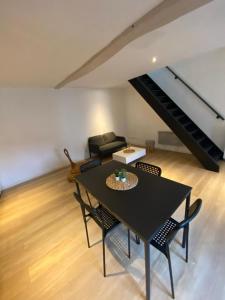 Χώρος καθιστικού στο Petite maison de ville