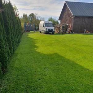 Vonkajšia záhrada v ubytovaní Dom całoroczny nad Bugiem