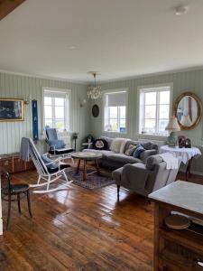 Posezení v ubytování Villa Stykkisholmur