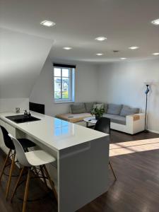 Posezení v ubytování Pärnu Lubja Apartments