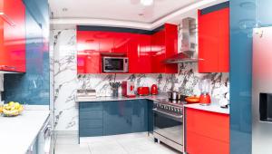 Kuchyň nebo kuchyňský kout v ubytování Milk & Honey Guest House